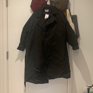 Oak+fort black puffer coat
